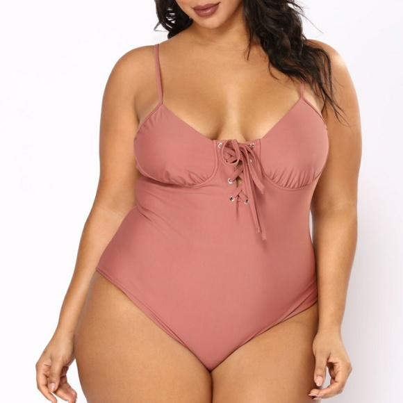 Fashion Nova Other - Plus size lace up swimsuit